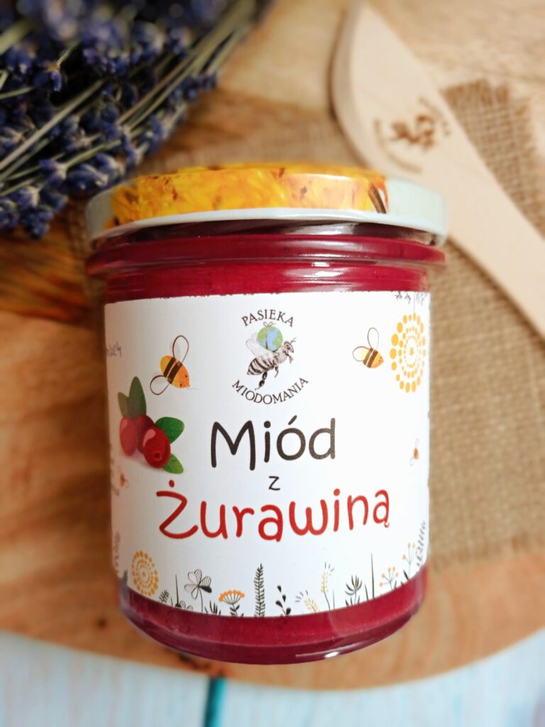 Miód z  żurawiną