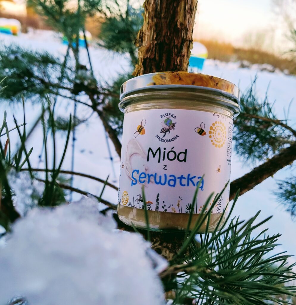 Miód z serwatką 310g - mleczno-miodowa chmurka